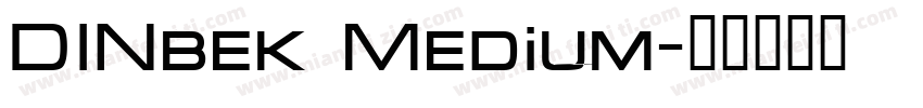 DINbek Medium字体转换
